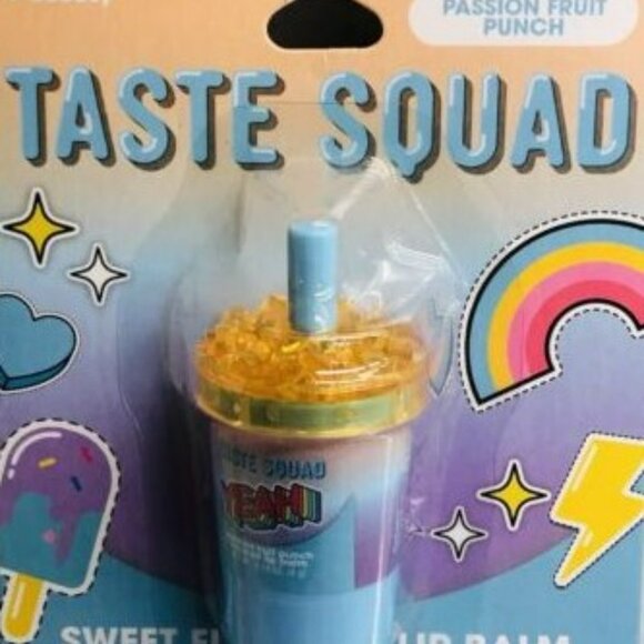 Set of 3 Taste Squad Pasion Fruit Punch Sweet Flavored Lip Balm. 0.140z New - Picture 3 of 3